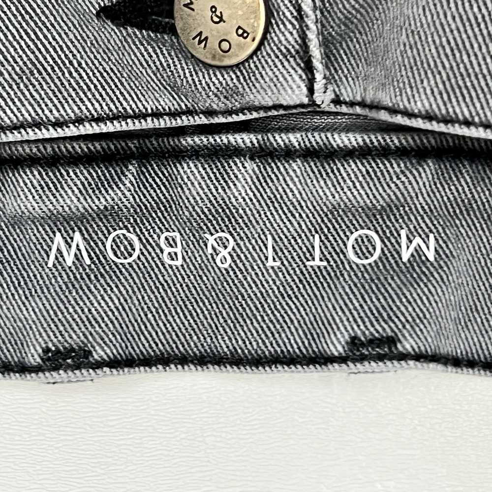 MOTT & BOW Mens Jeans, Size 38 x 32, Stone Gray Straight, Light Wash Denim - Picture 3 of 13